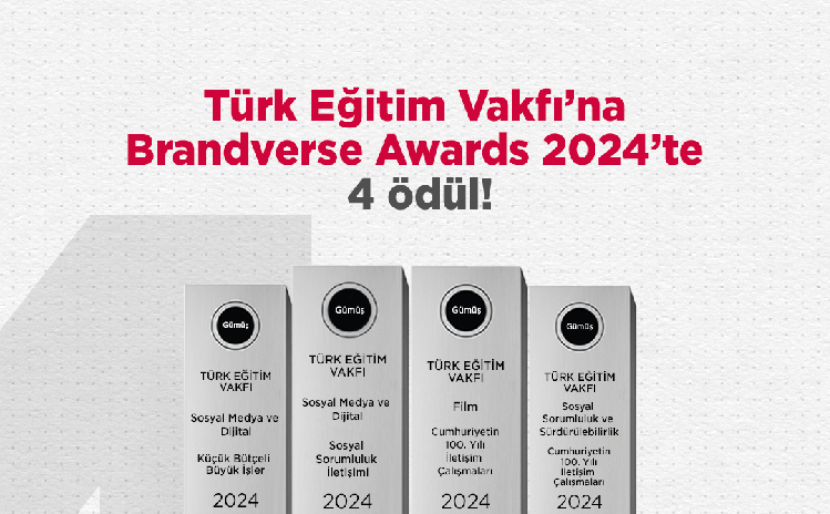 Brandverse Awards’tan TEV’e ödül yağmuru