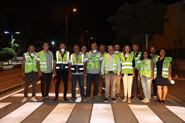 Nilüfer ekipleri gece mesaisinde