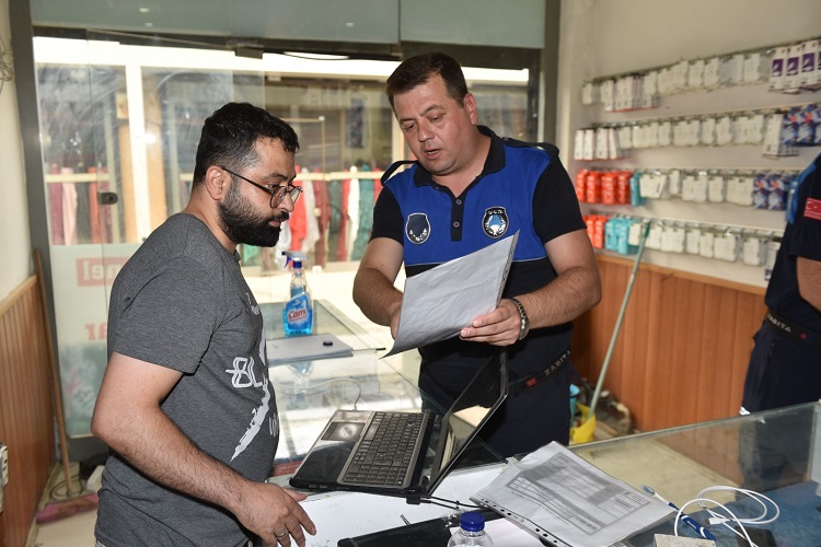 Yenişehir Belediyesi Suriyelilerin iş yerlerine sıkı denetim yaptı