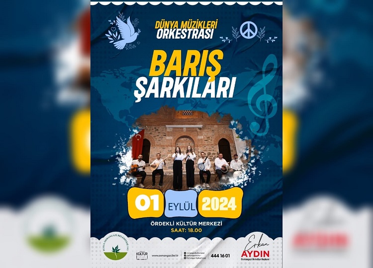 Osmangazi’de 1 Eylül Dünya Barış Günü’ne özel konser