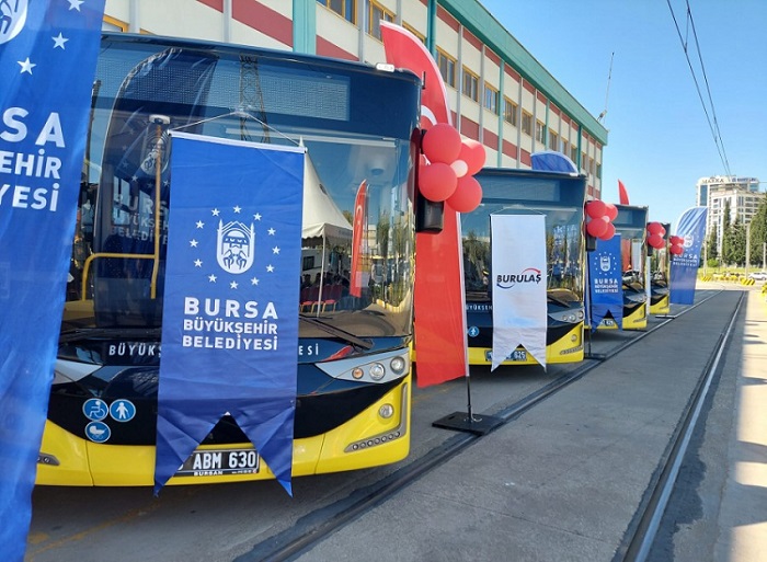 Bursa’ya 10 adet otobüs kazandırıldı