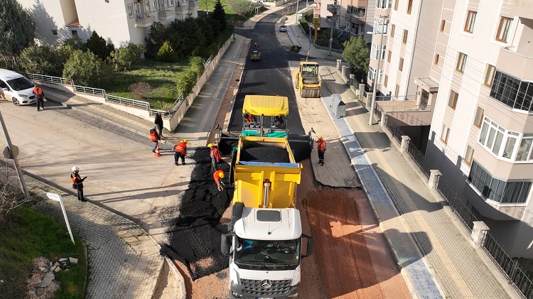 Çınarcık Barajı’na giden yollar asfaltlanıyor