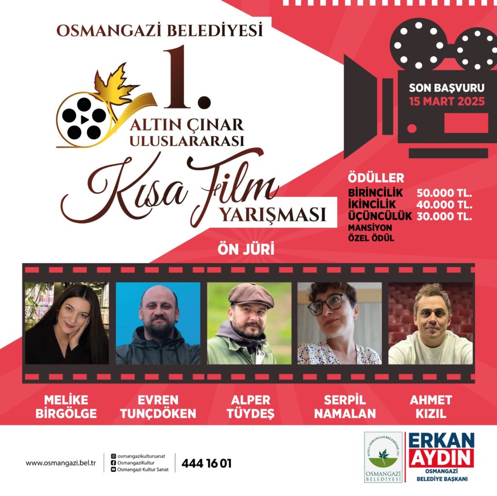 Osmangazi’de Uluslararası Kısa Film Yarışması heyecanı