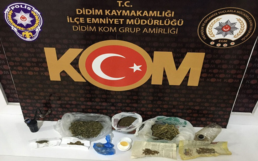 Aydın Didim’de bir ikamette 140,5 gram esrar ele geçirildi